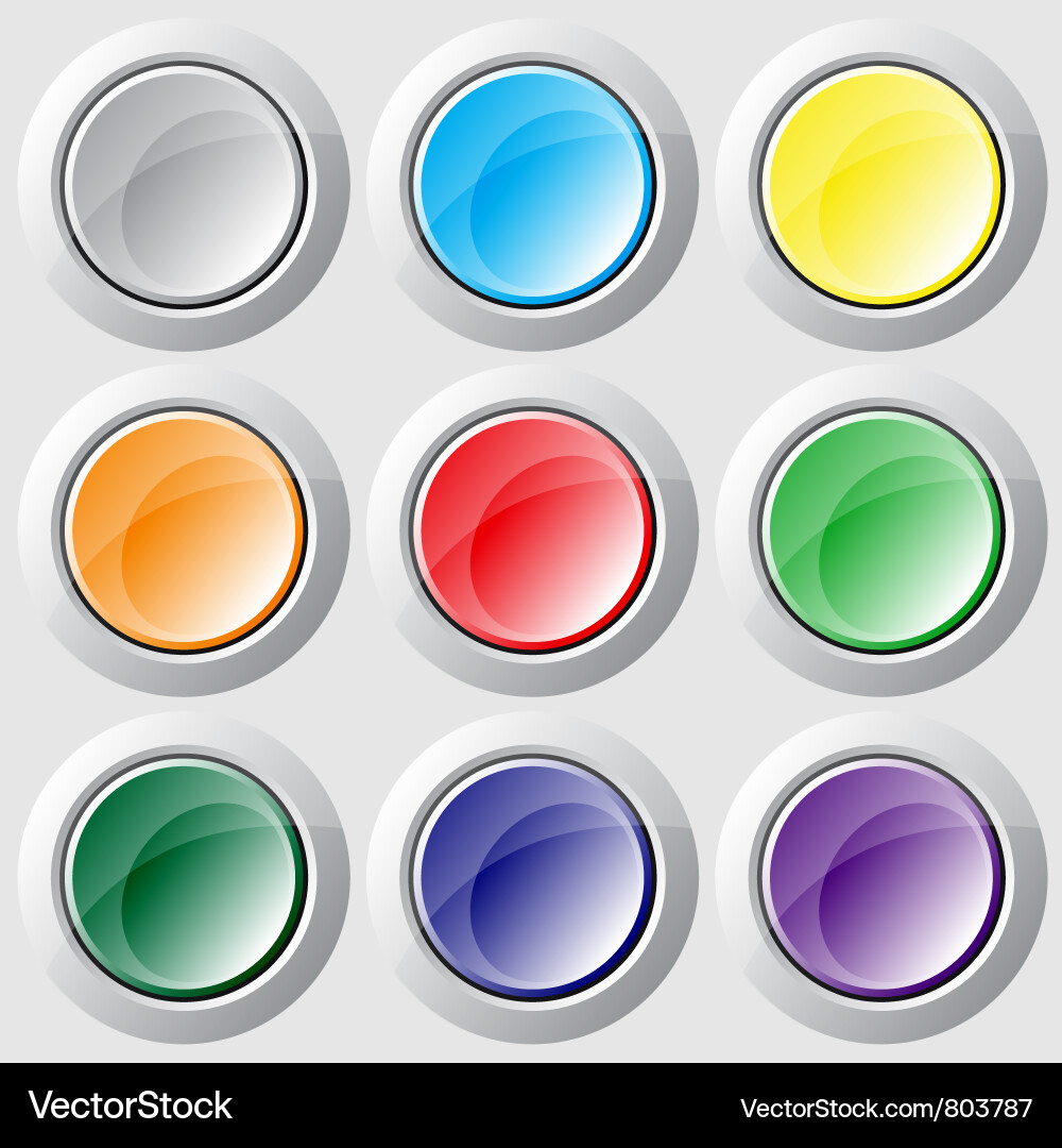 Varicolored buttons vector image