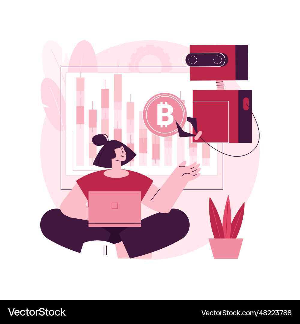AI Crypto Trading Bot – Royalty-Free Vector | VectorStock