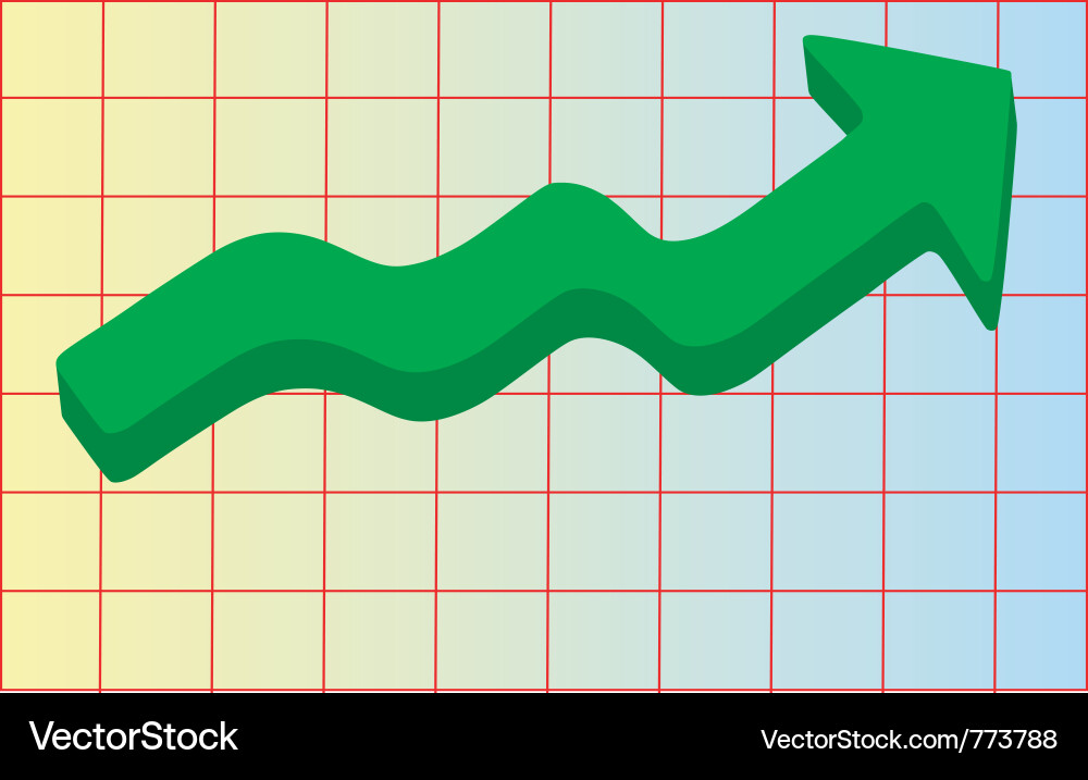 Line graph Vector Image