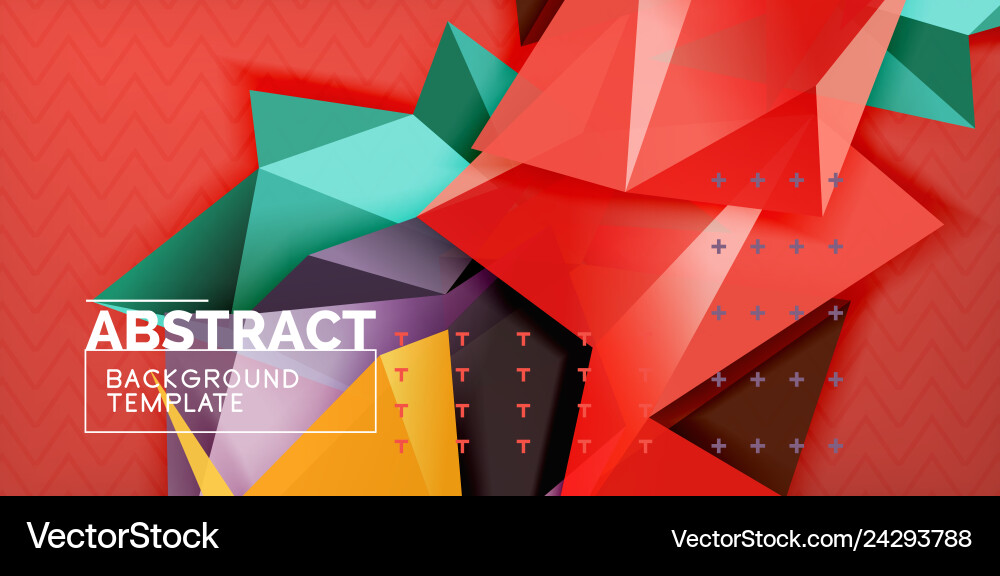 Low poly design 3d triangular shape background Low poly design 3d triangular shape background vector image
