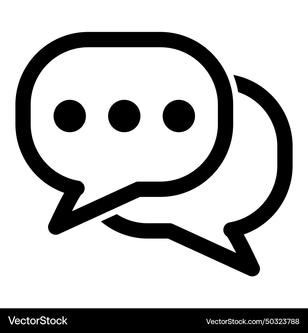 Message flat icon isolated on white background Vector Image