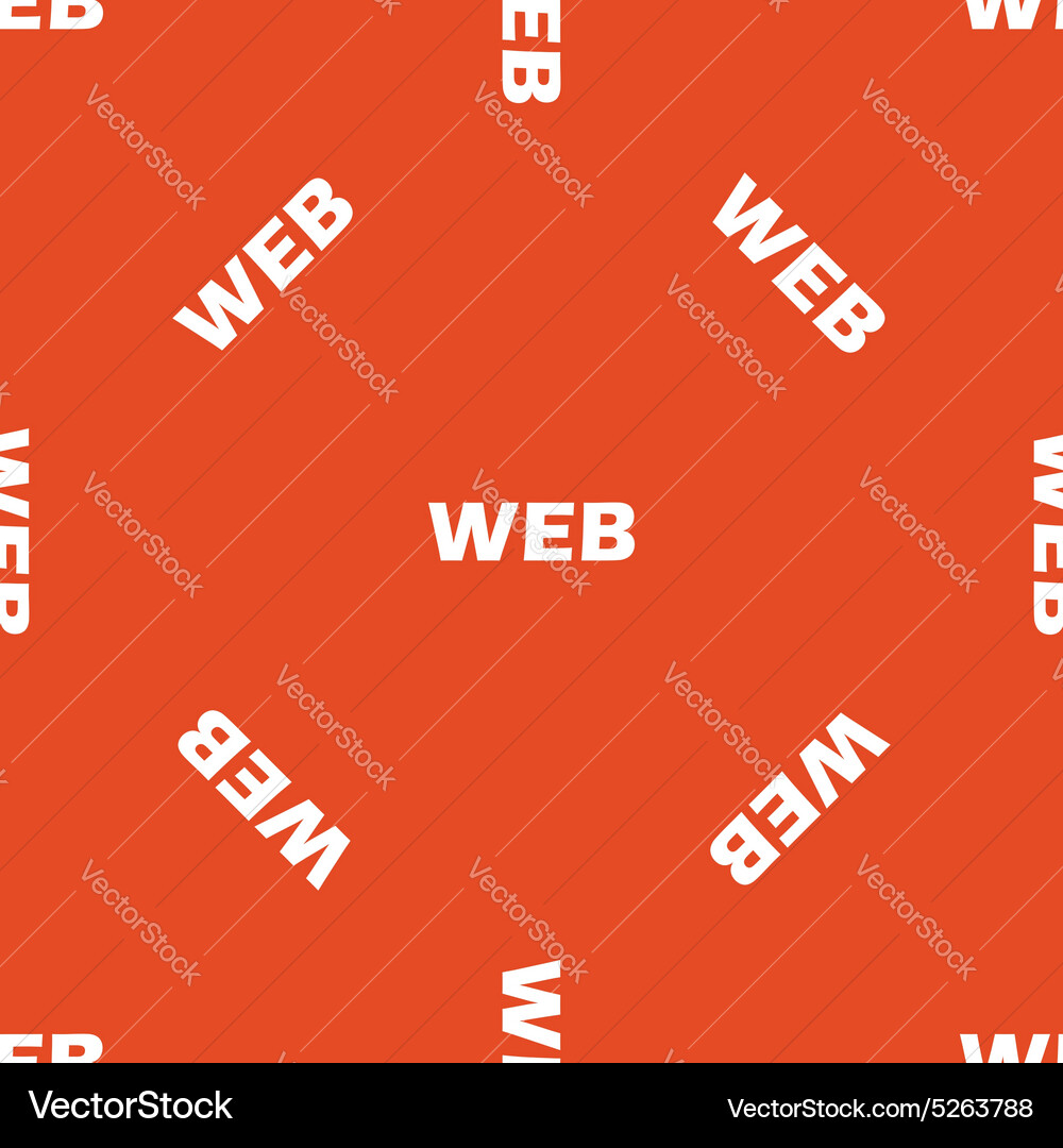 Orange web pattern vector image