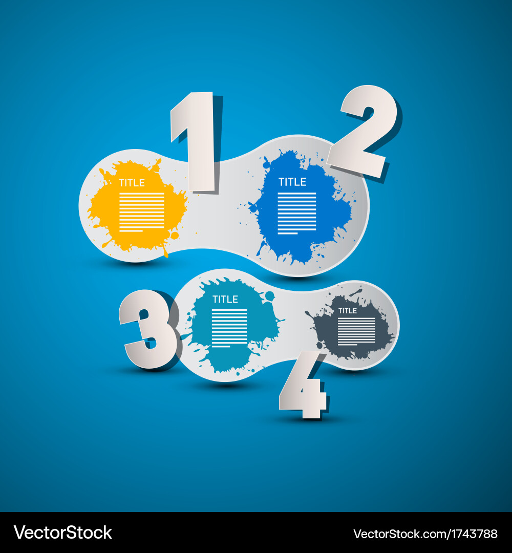 Paper progress steps for tutorial Vector Image