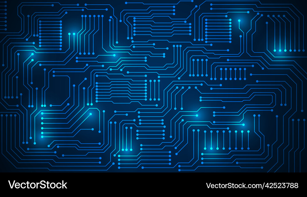 Tech Data Network Background vector image