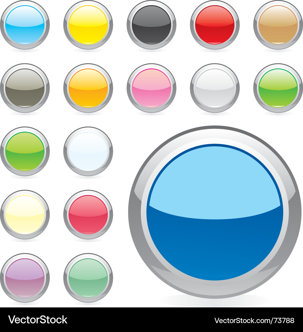 Web buttons Vector Image
