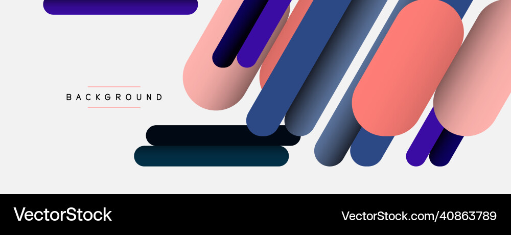 Abstract background round shapes lines Vector Image
