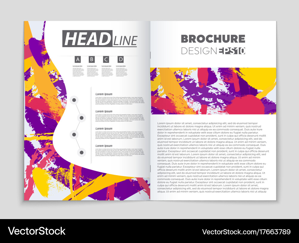 Abstract layout background set for art vector image