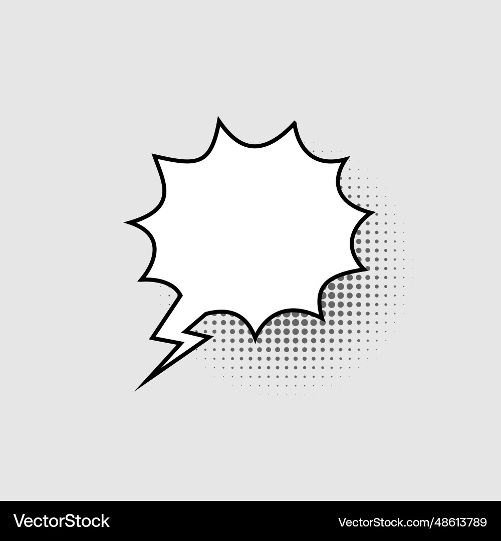 Blank speech bubble in the shape of a multi Blank speech bubble in the shape of a multi vector image