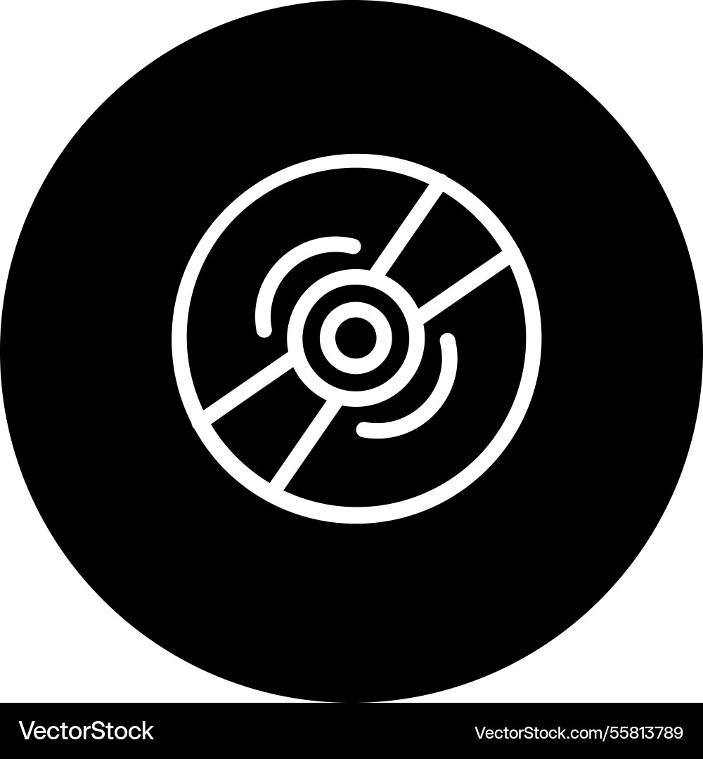 Compact disk icon design Vector Image