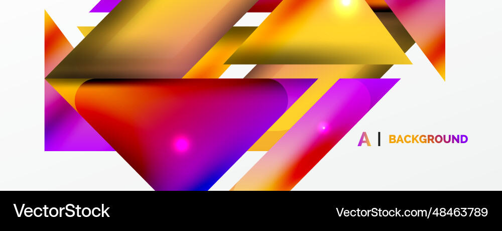 Dynamic 3d geometric abstract background Dynamic 3d geometric abstract background Vector Image