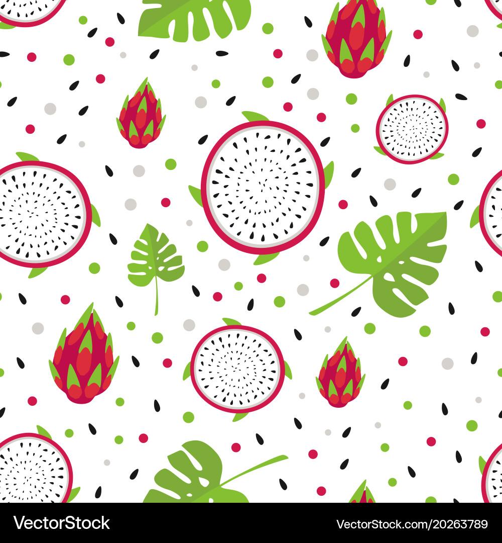 Fruity pattern on a colored background Vector Image