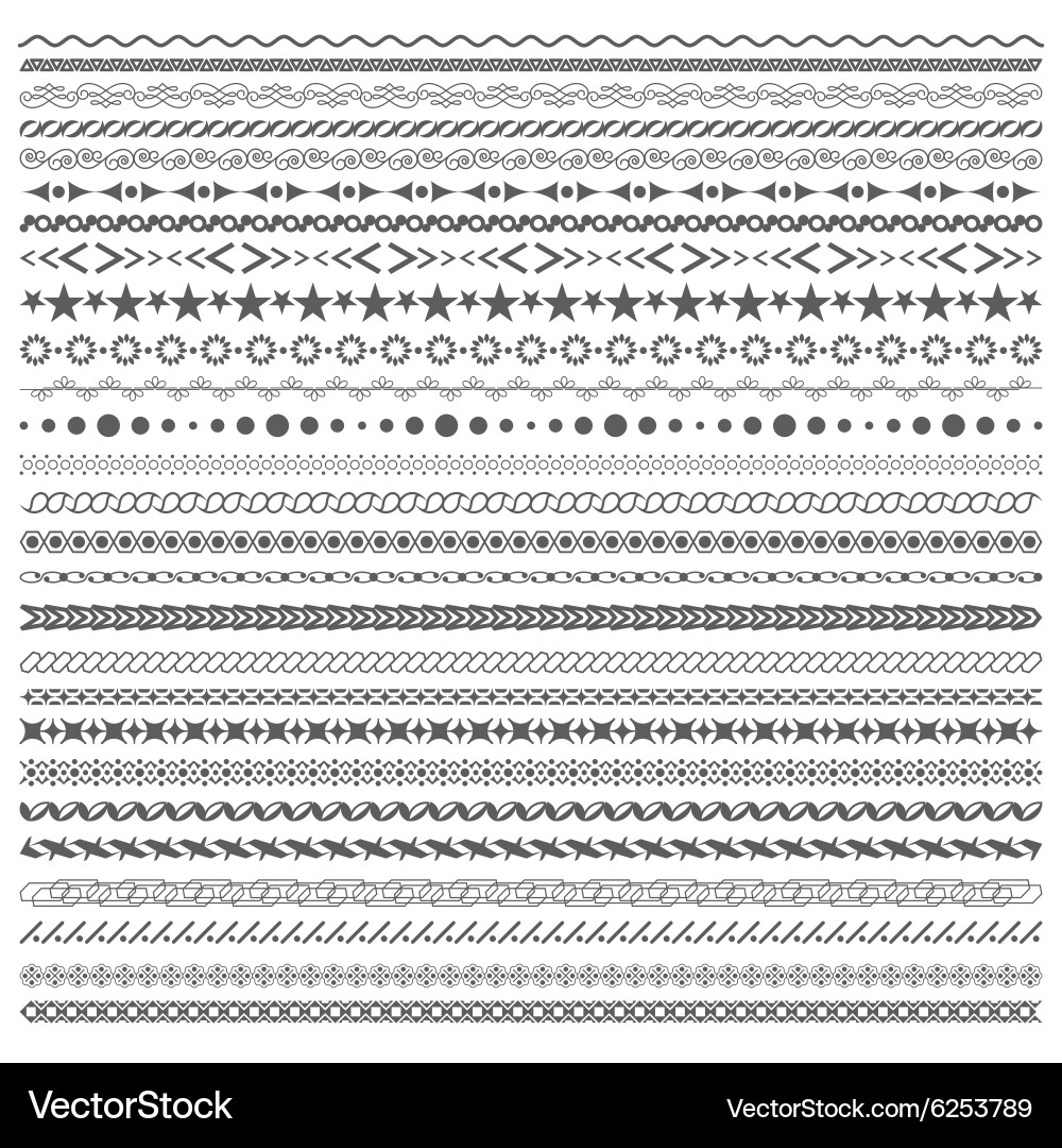 Horizontal borders Vector Images & Graphics for Commercial Use