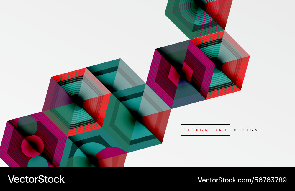 Hexagonal patterns create abstract geometric Hexagonal patterns create abstract geometric vector image