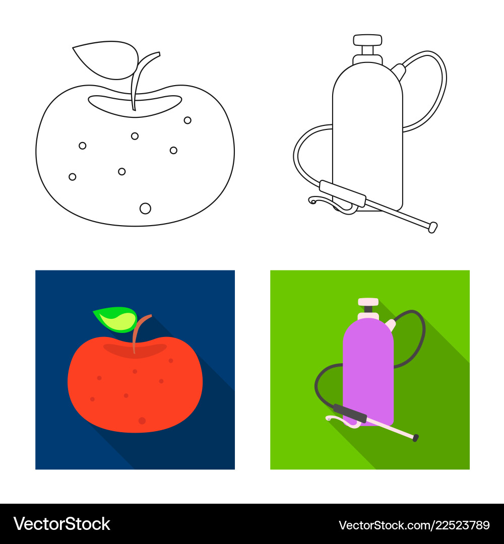Isolated object of and symbol set s vector image