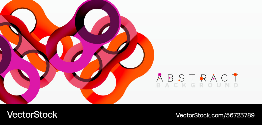 Modern abstract design interlocking colorful Modern abstract design interlocking colorful Vector Image