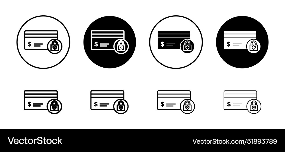 Secure payment icon set collection Vector Image