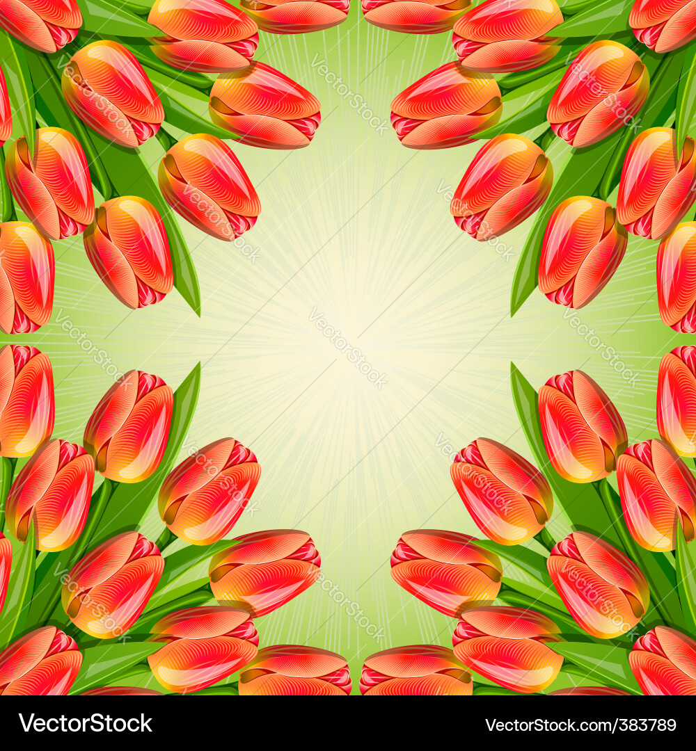 Spring background vector image