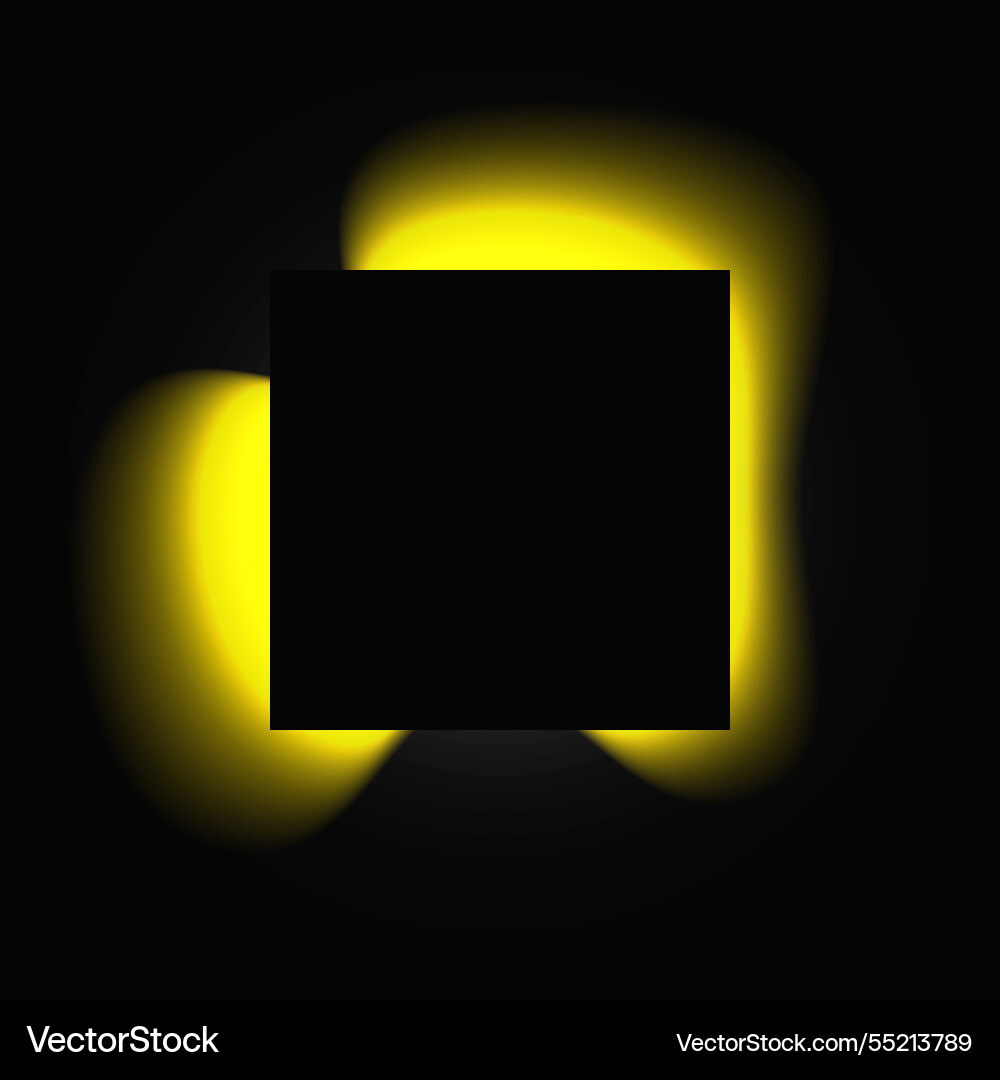 Square illuminate light frame with color gradient Square illuminate light frame with color gradient vector image