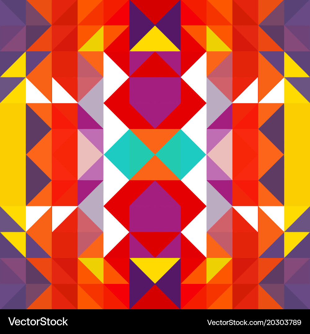 Triangle geometric shapes pattern vector image