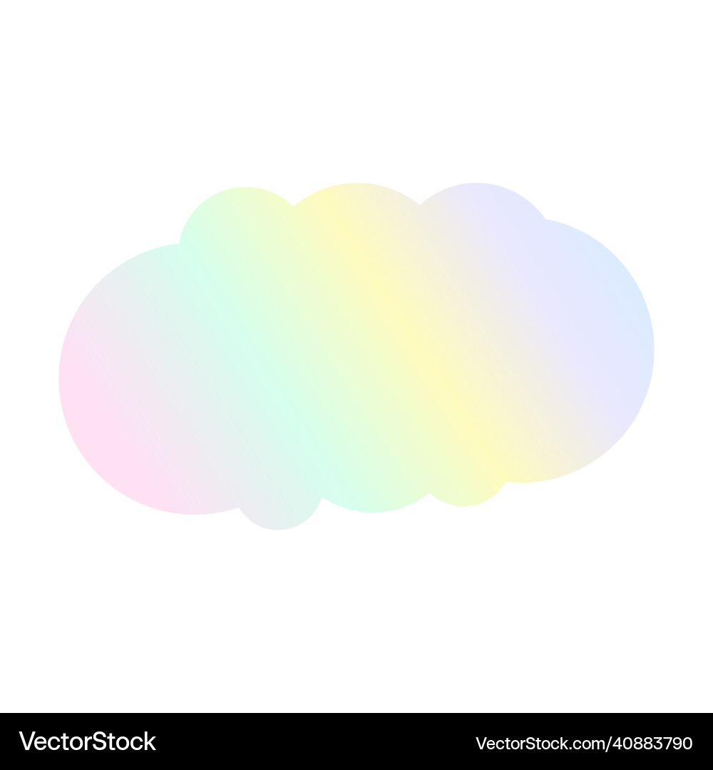 Abstract gradient rainbow shape Abstract gradient rainbow shape vector image