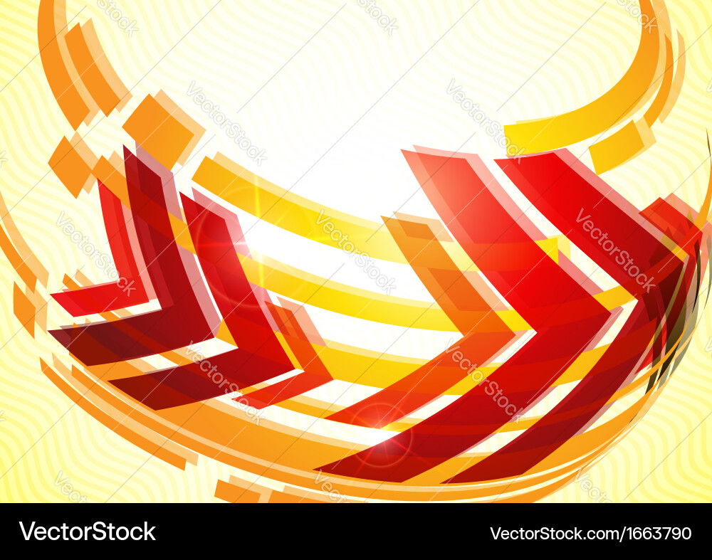 Arrow red background with place for your text vector image