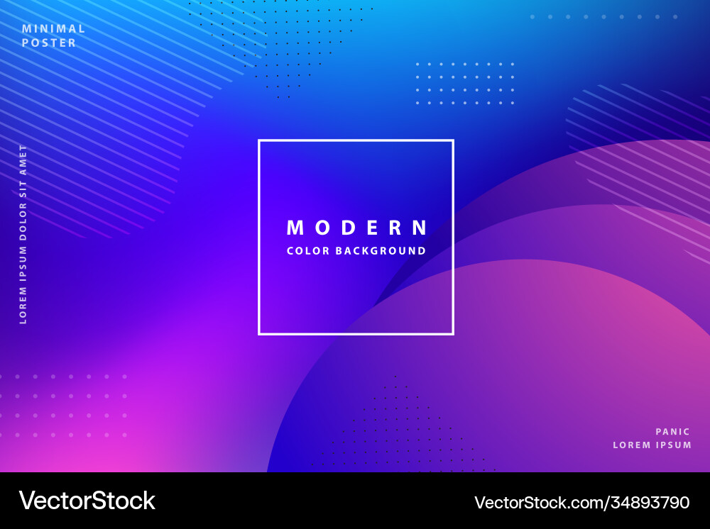 Gradient background modern with colorful style Vector Image