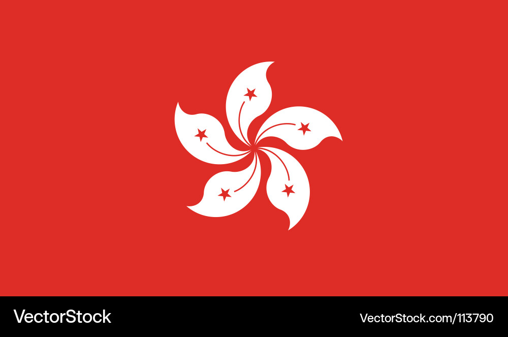 Hong Kong Flag - SAR Vector Image