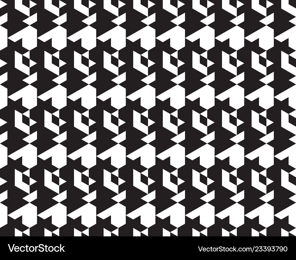 Monochrome Polygon Patterns vector image