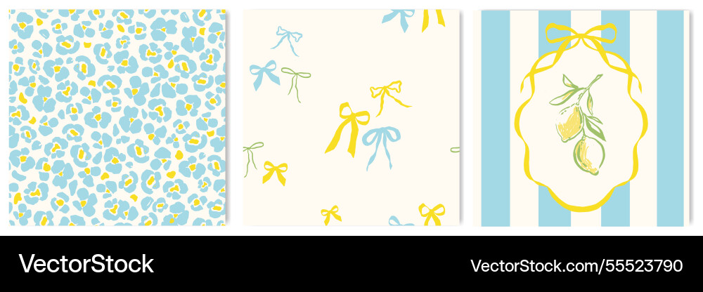 Multicolored Bow Patterns vector image