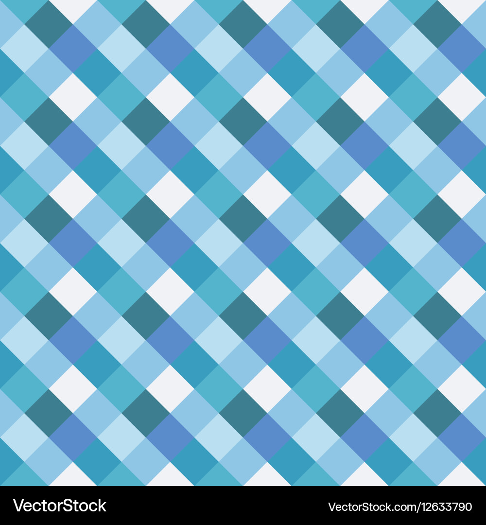 Seamless geometric checked pattern diagonal Vector Image