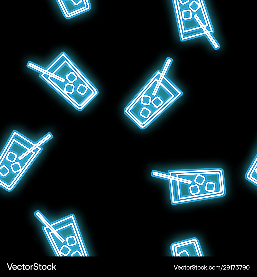 Seamless pattern texture abstract neon vector image