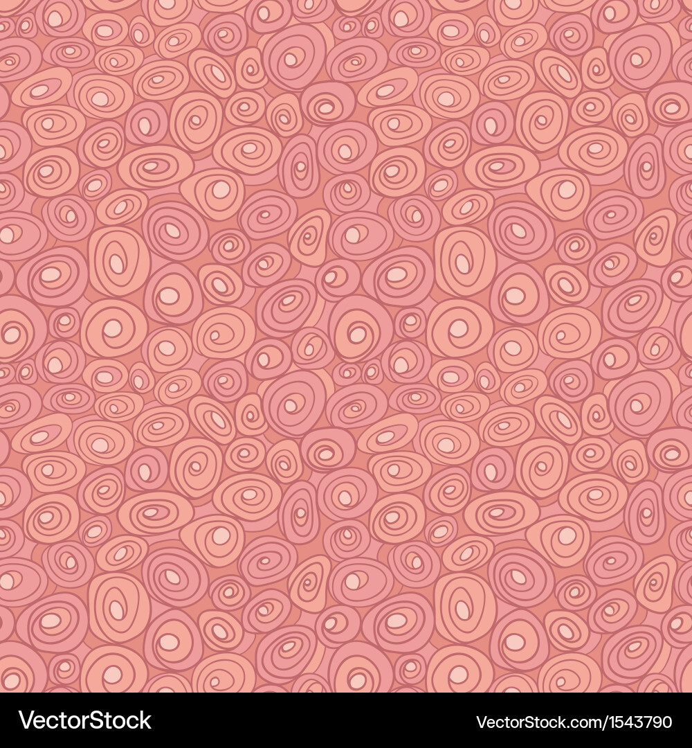 Seamless pattern with abstract spiral shapes vector image