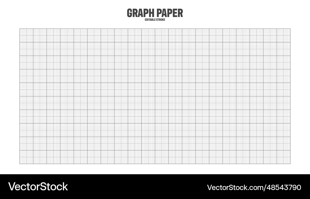 Sheet of graph paper with grid millimeter Sheet of graph paper with grid millimeter vector image