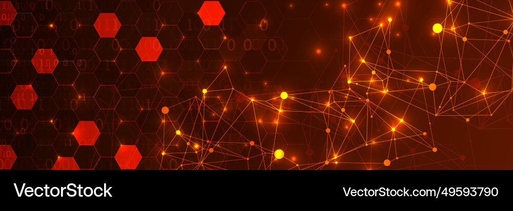 Technology background big data concept binary Technology background big data concept binary vector image