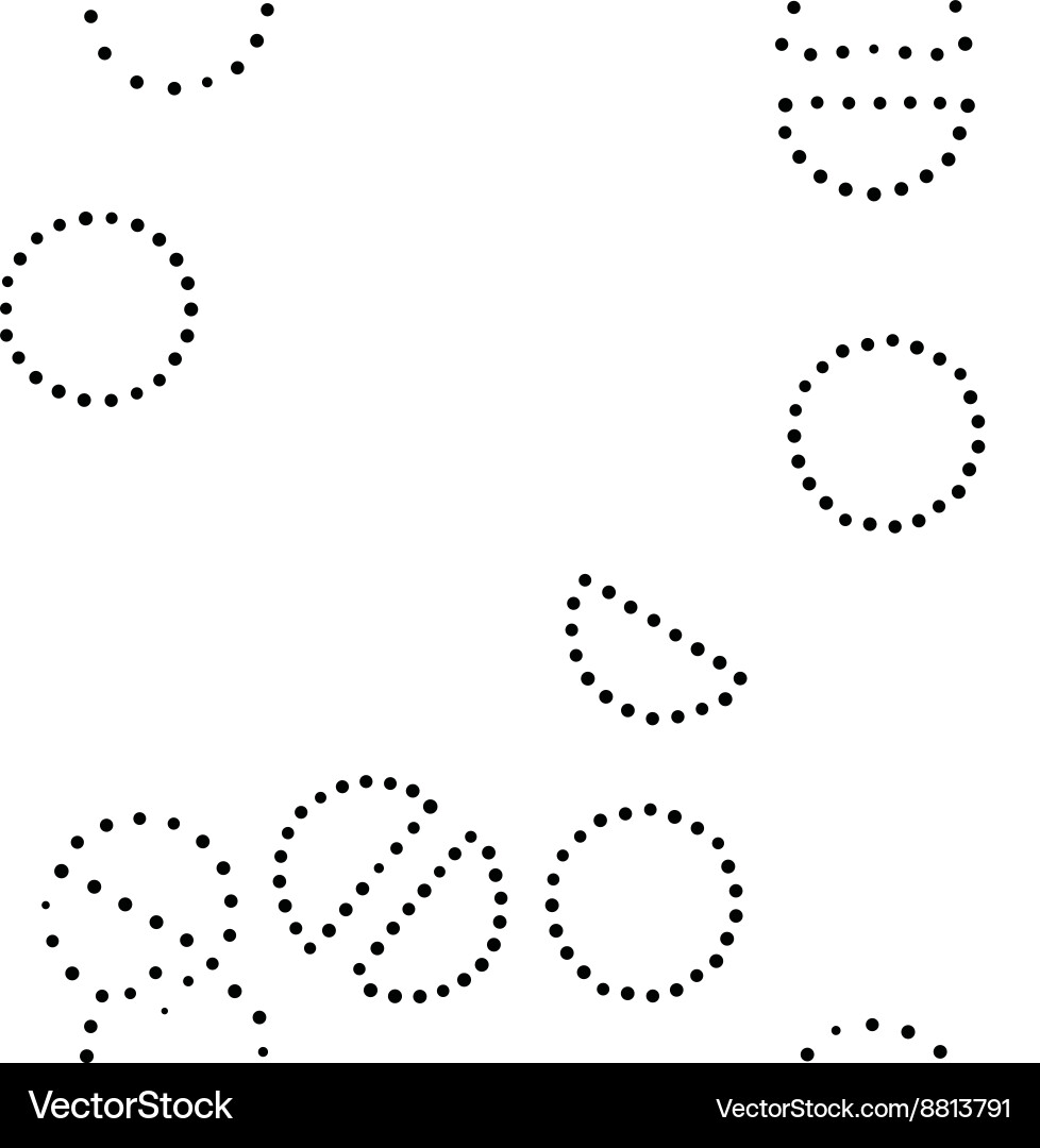 Abstract Circle Pattern Vector Image