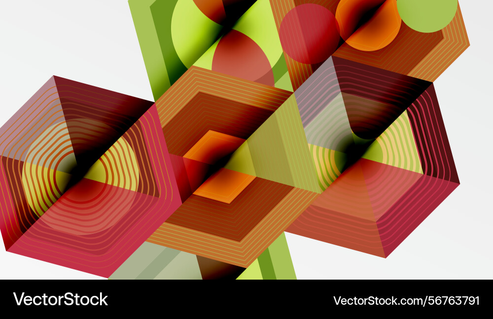 Abstract geometric composition lines create depth Abstract geometric composition lines create depth vector image