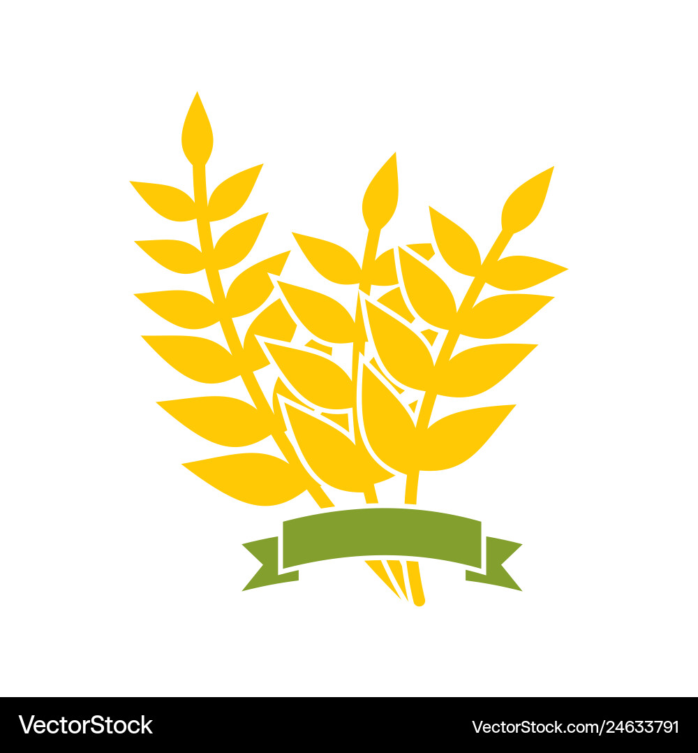 Cereal icon on background for graphic and web Cereal icon on background for graphic and web vector image