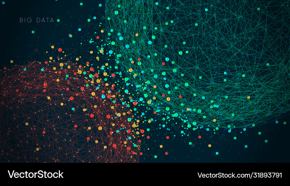 Data Network & Technology Vector Image