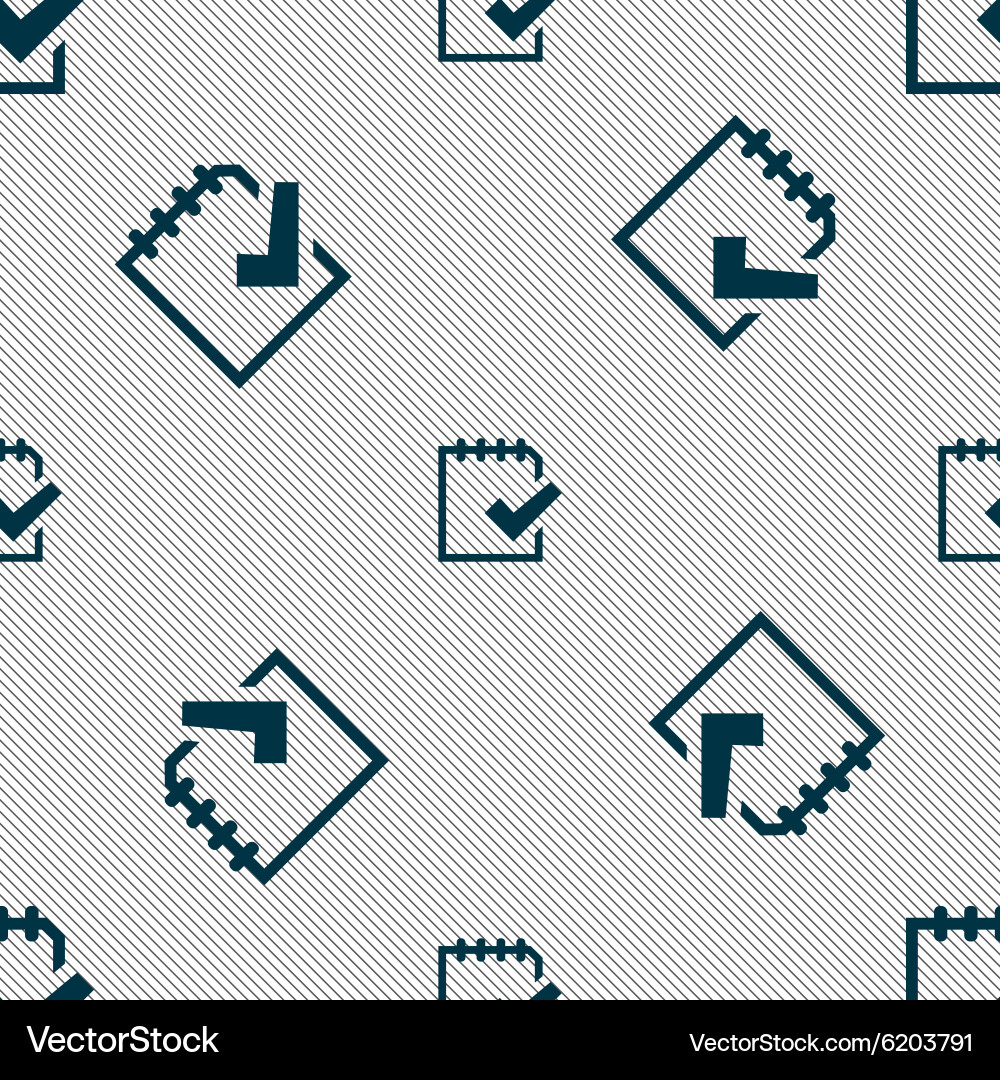 Edit document sign icon seamless pattern vector image