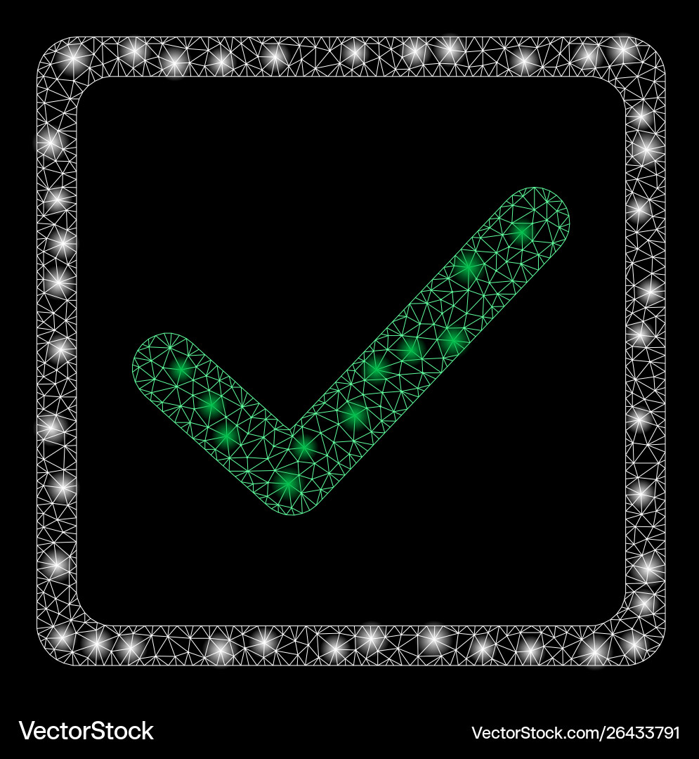 Flare mesh 2d checkbox with spots Flare mesh 2d checkbox with spots vector image