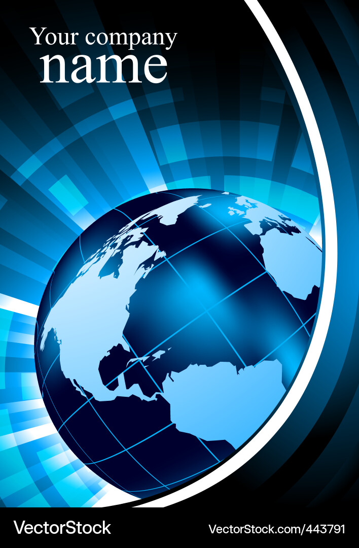 Global Connection Abstract vector image