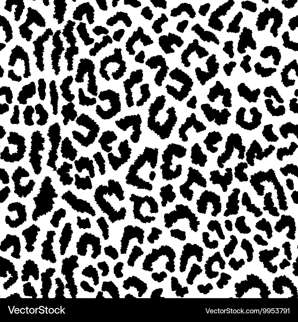 Leopard Print Seamless Pattern vector image