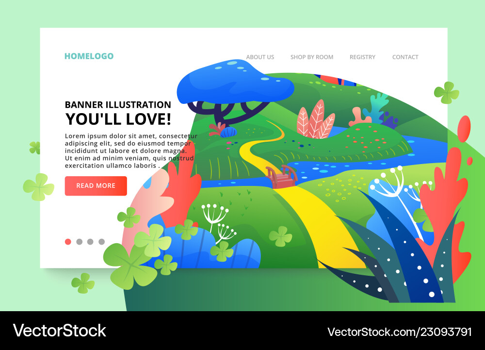 Modern fluid for website web page Vector Image