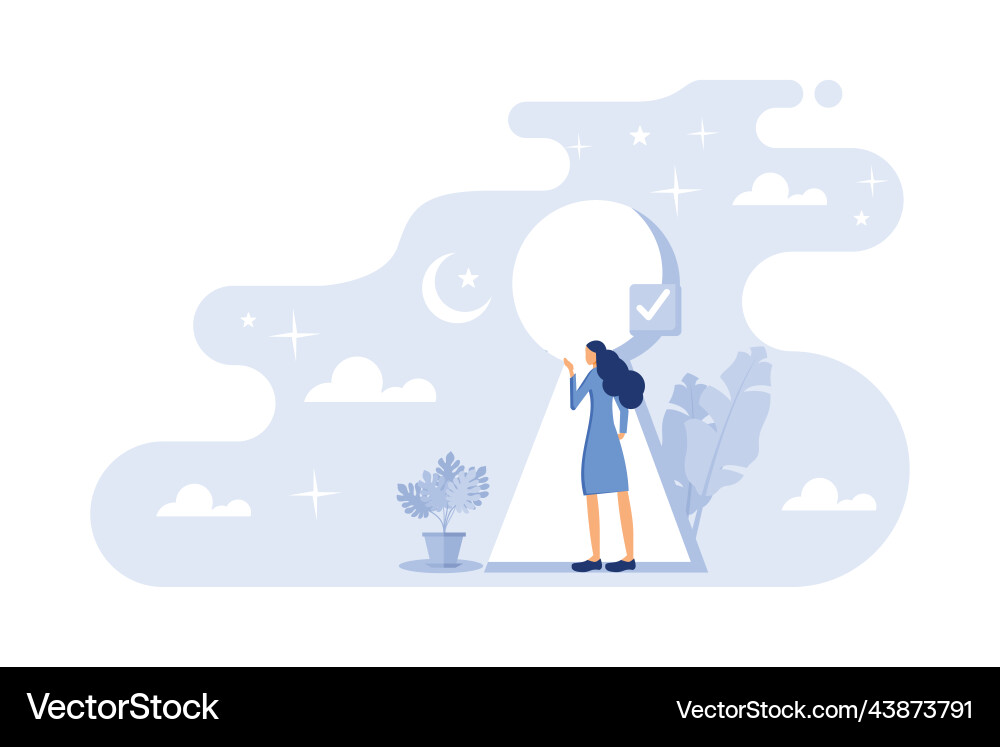Self discovery and identity finding Vector Image
