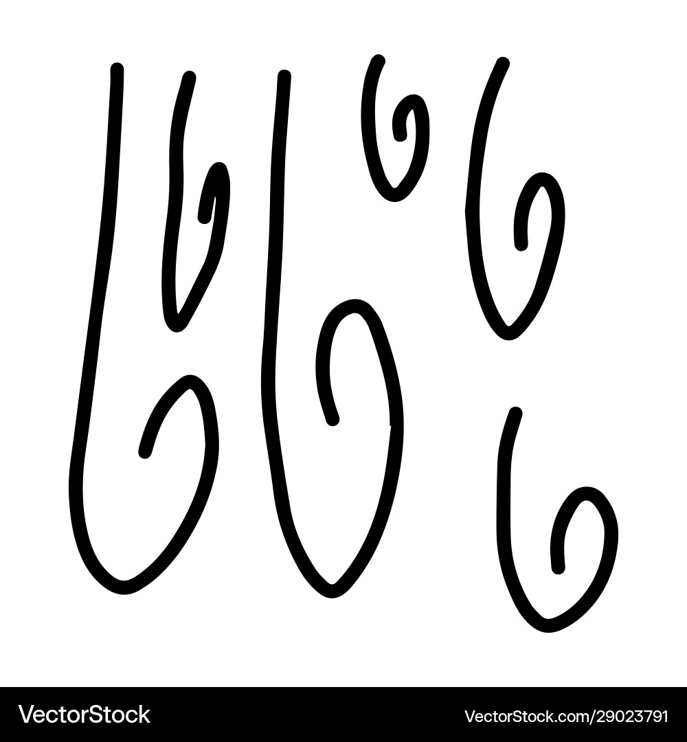 Spiral and lines a curve shape or pattern vector image