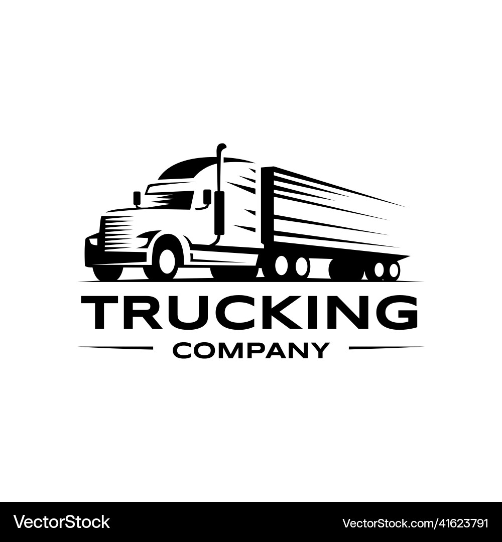 Truck Cargo Logo Icon - Transportation Vector Image