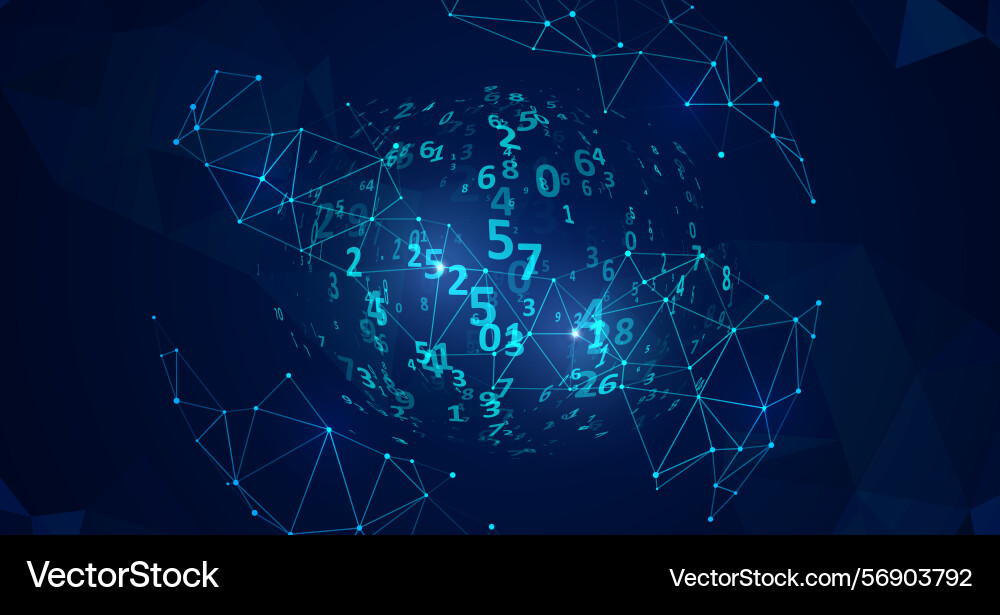 Big data visualization Big data visualization vector image
