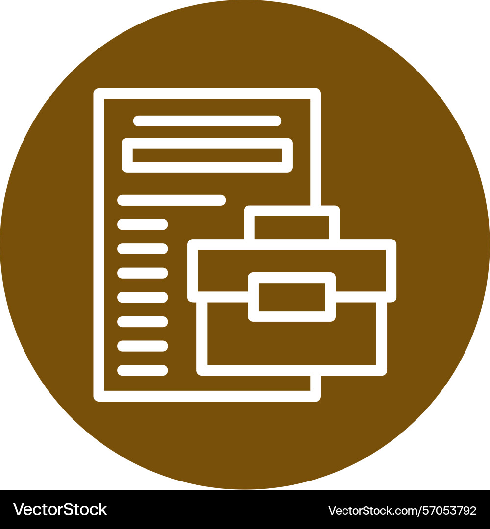 Contract line circle style icon design vector image
