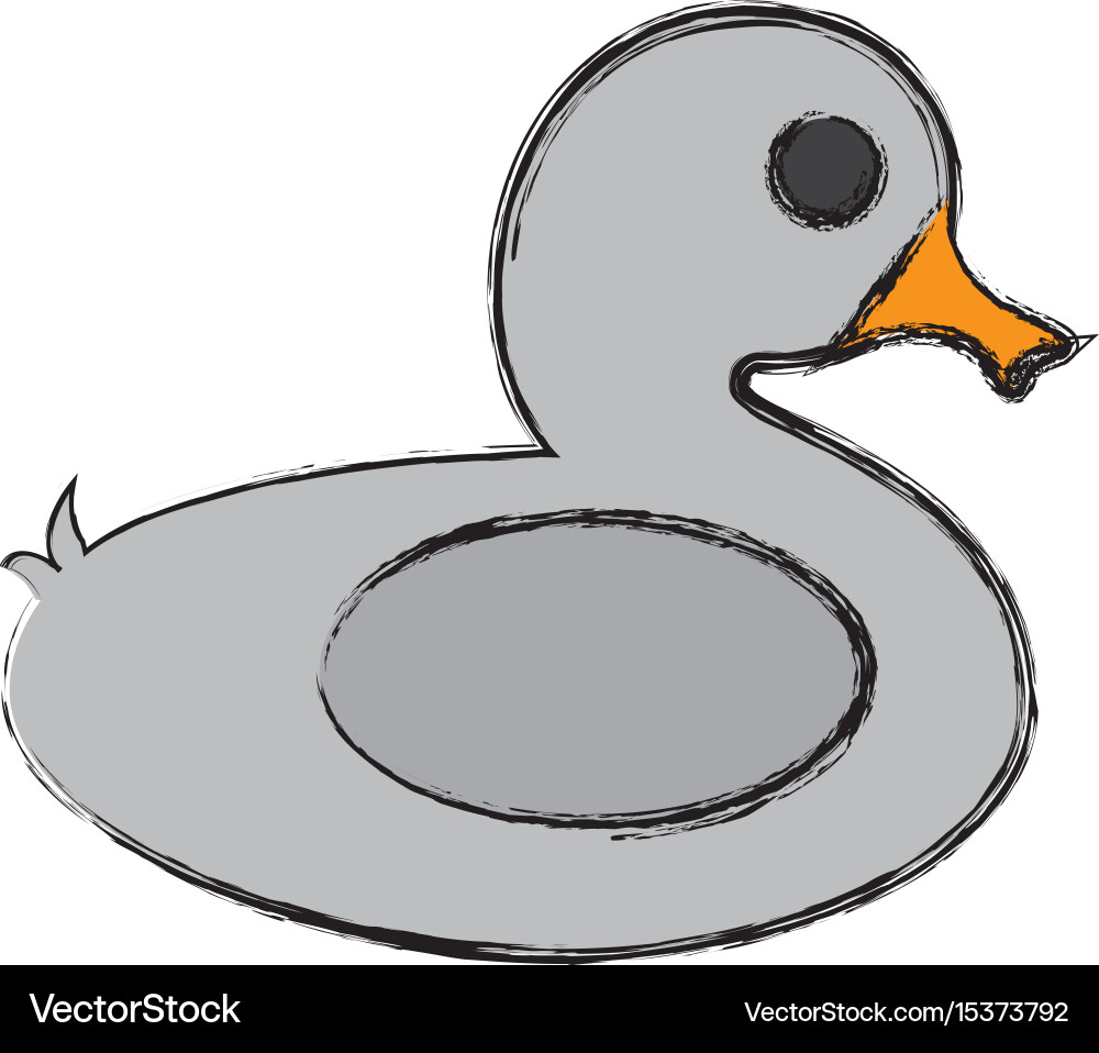 Float in duck shape icon vector image