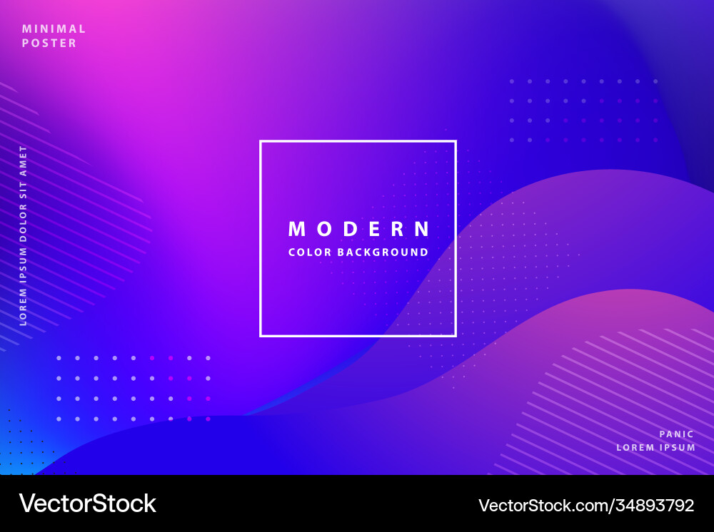 Gradient background modern with colorful style vector image